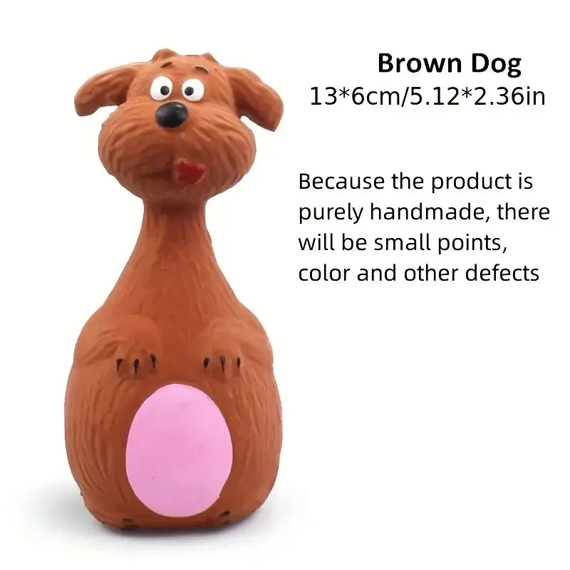 Soft Rubber Chewy Toys Four Styles Squeaky Interactive – 4 Colors