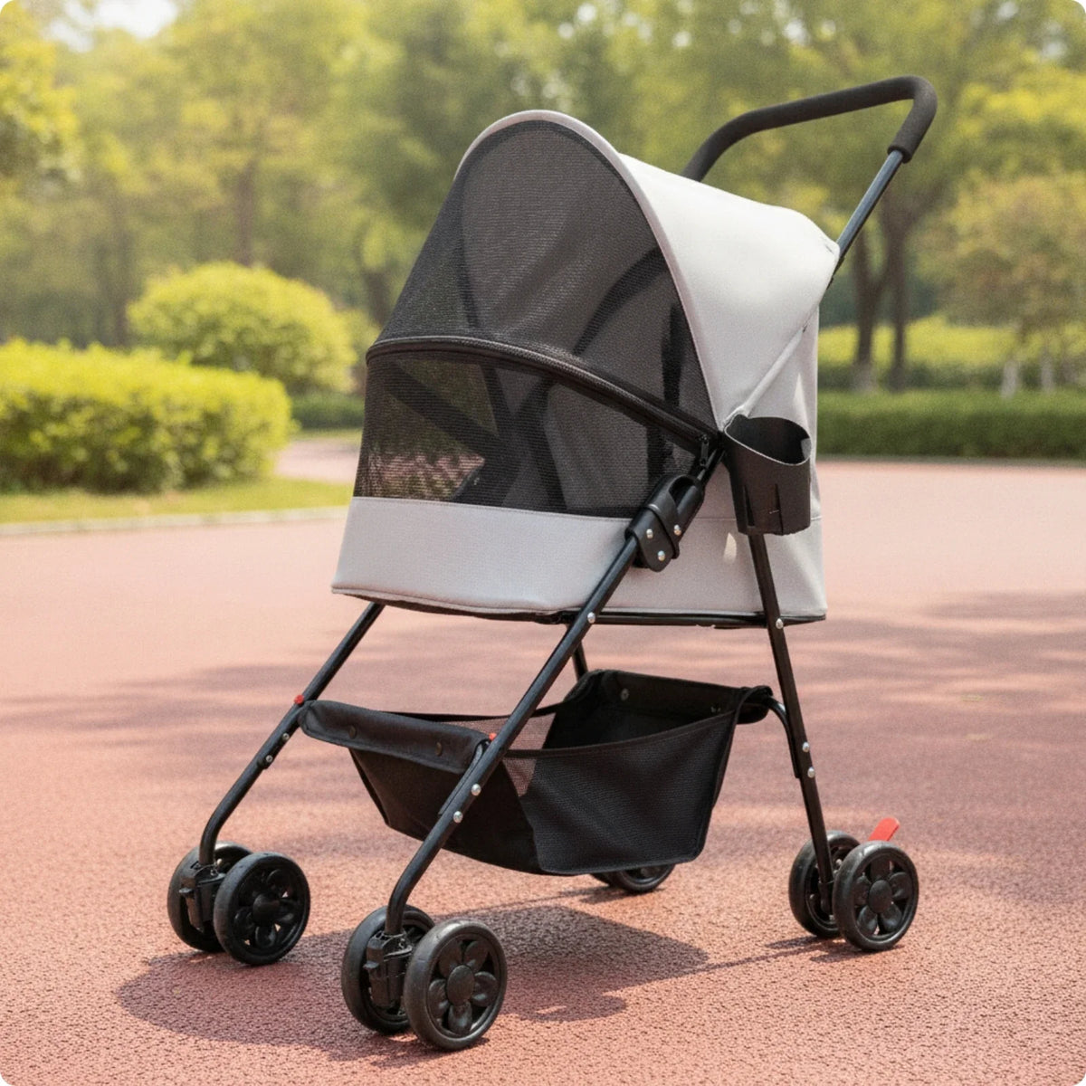 Pet Stroller with Cup – Dog Supplies