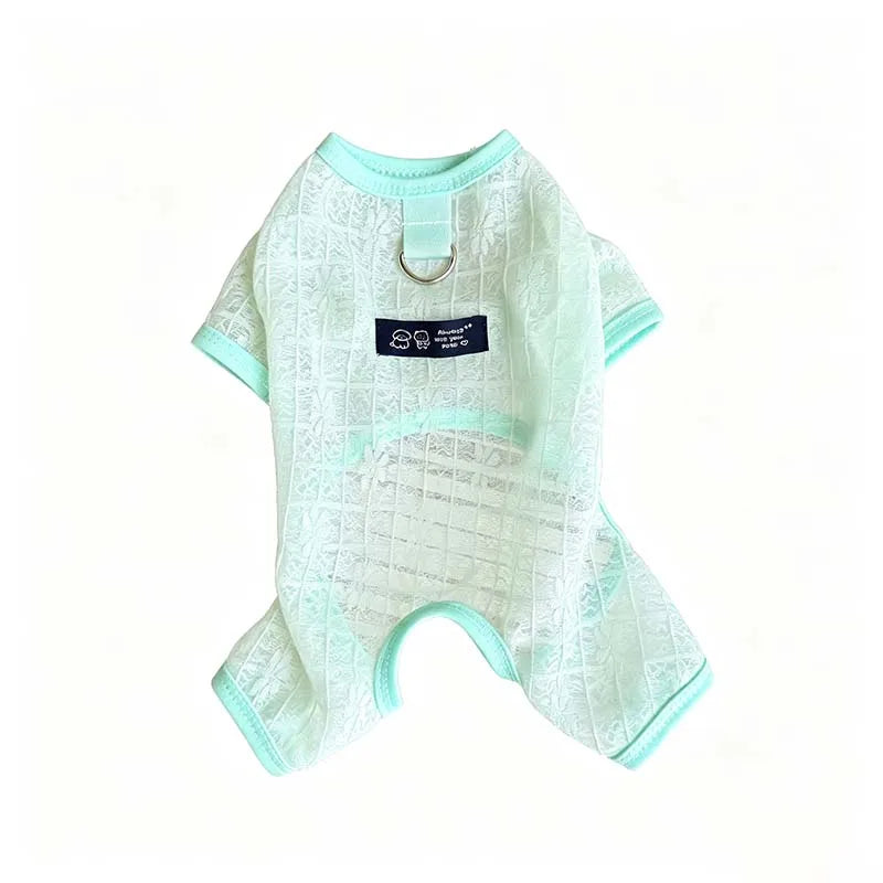 Summer Breathable Mesh Pet Jumpsuit With - MyPetDollar.com