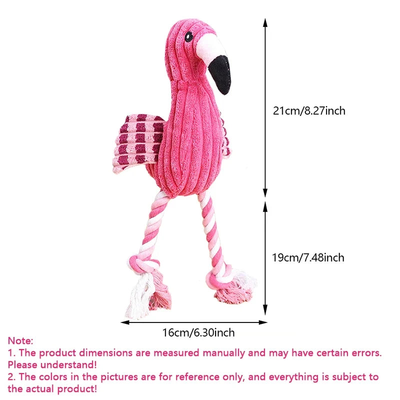Plush Animal Shape Squeaky Toys – 2 Colors
