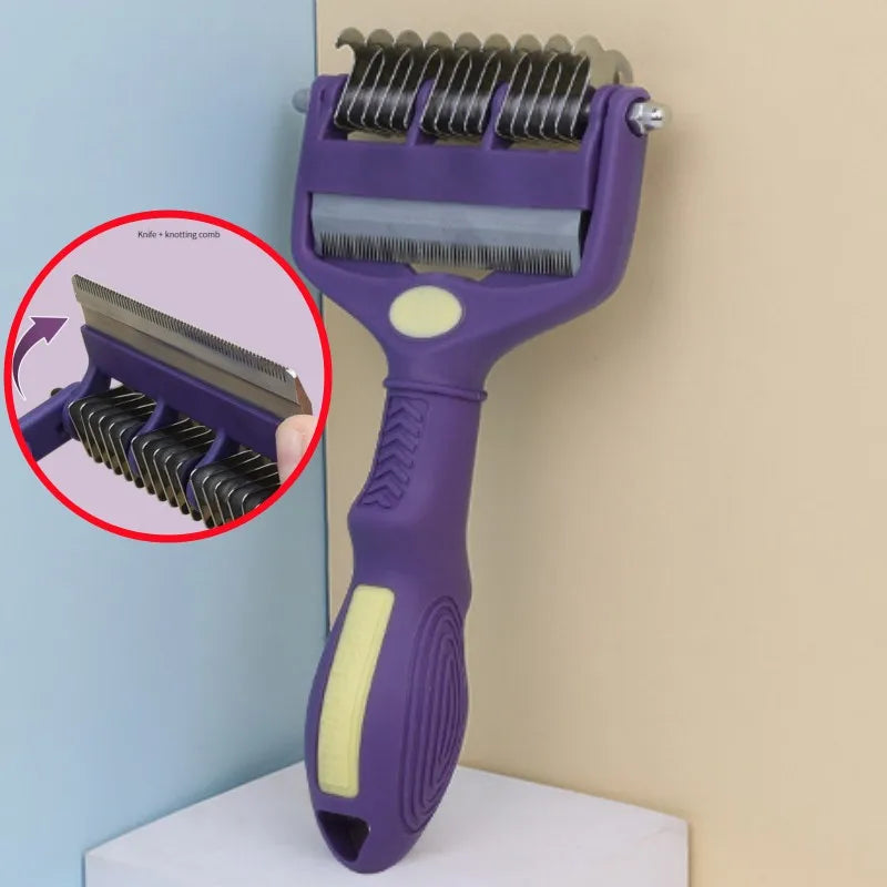 Dog Brush Knife Dog Comb Double Sided Combs - MyPetDollar.com
