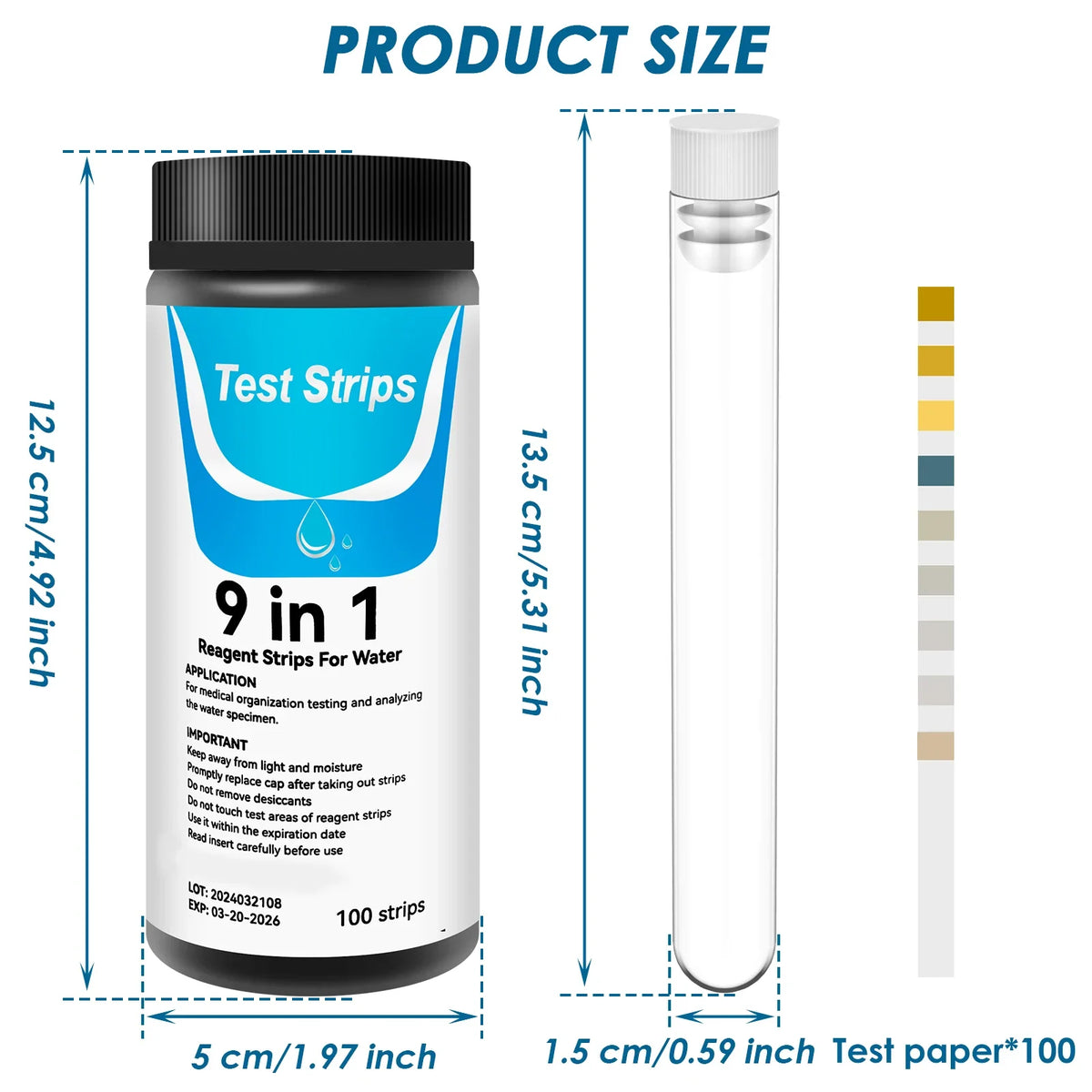 100Pcs Aquarium Test Strips Water Quality - MyPetDollar.com