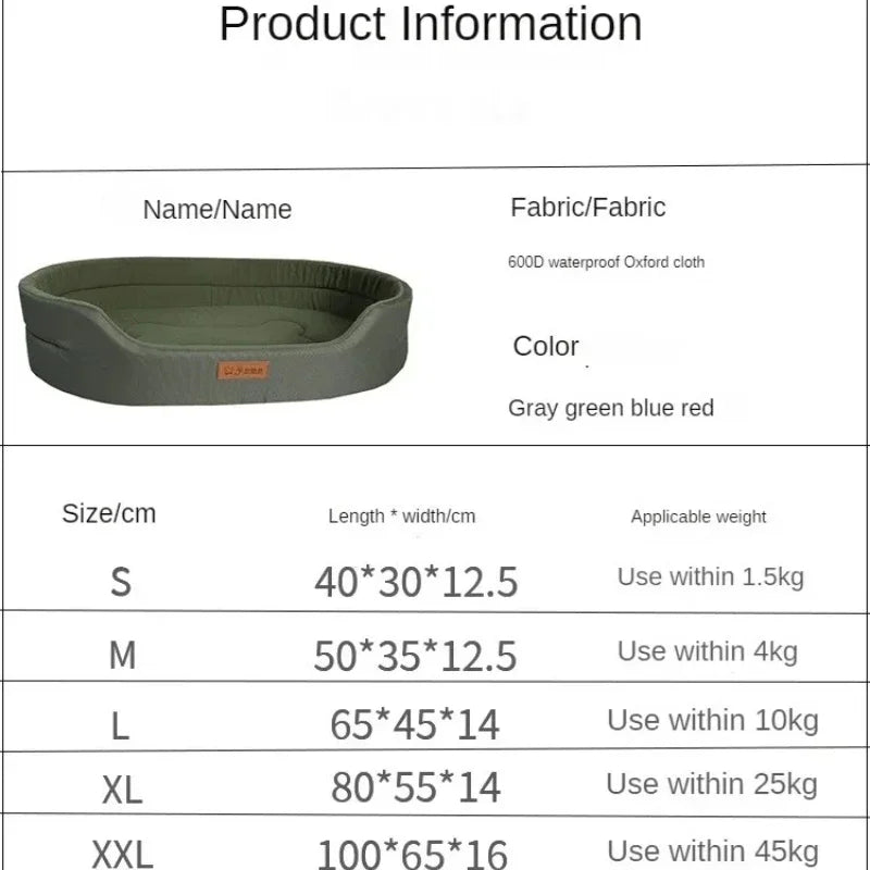 Double Sided Dog Bed Big Size Extra Large - MyPetDollar.com