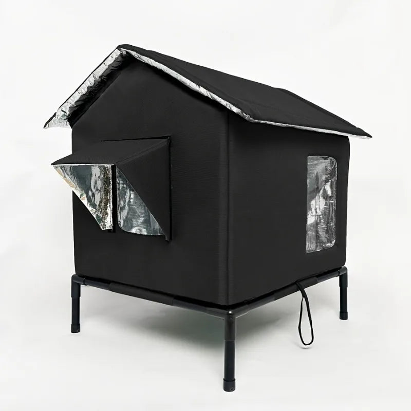 Warm Winter Outdoor Cats Shelter Oxford Cloth Tent