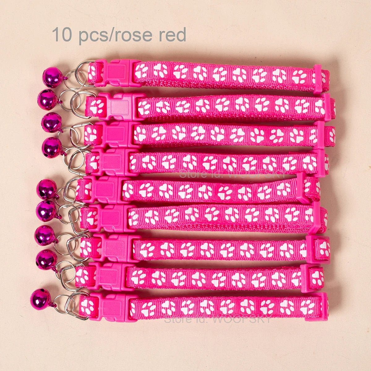 10pcs Colorful Pet Collars with Bell 23 - MyPetDollar.com