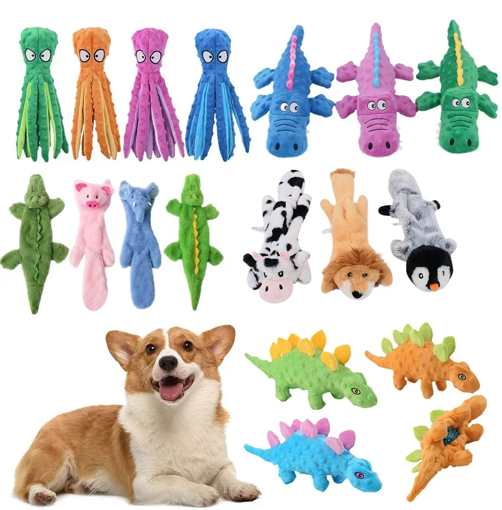Pet Plush Toy Dog Sound Octopus Animal Shape - MyPetDollar.com