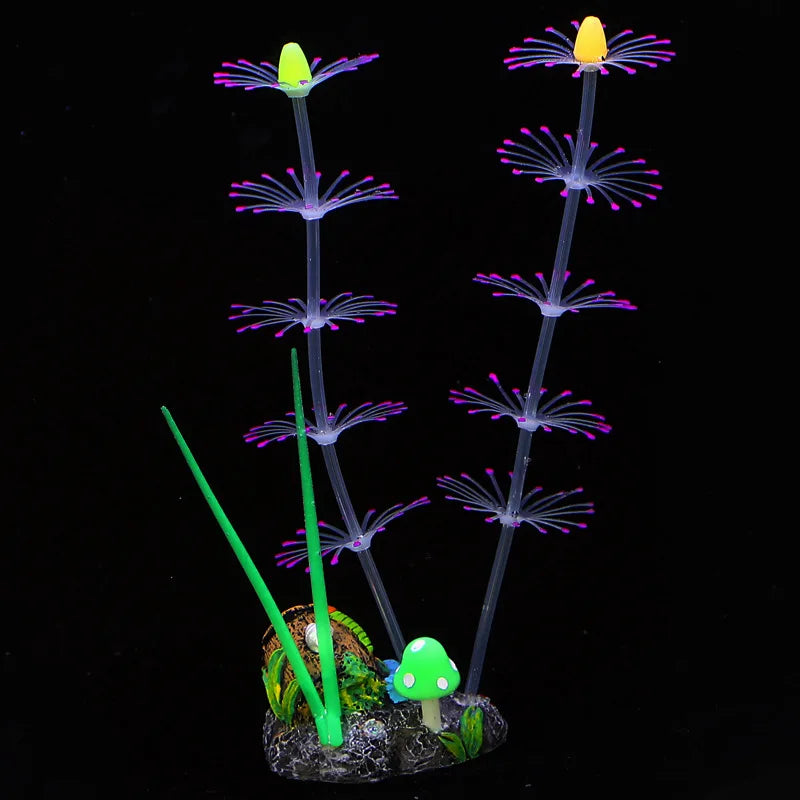 Silicone Aquarium Fish Tank Decorations – 39 Colors