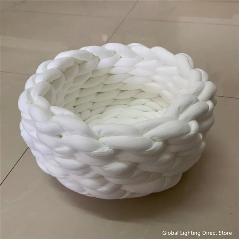 Handmade Knit Warm Soft Dog Cat Bed Mats Pet - MyPetDollar.com