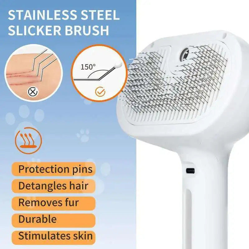 Hot Cat Brush with Steam Dog Spray Pet Steam - MyPetDollar.com
