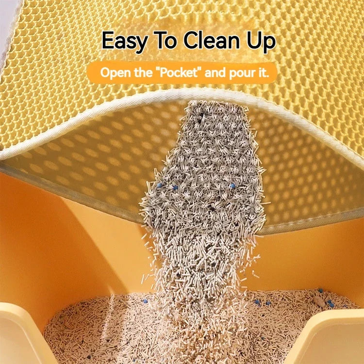 Double Layer Cat Litter Mat Anti-Scatter - MyPetDollar.com
