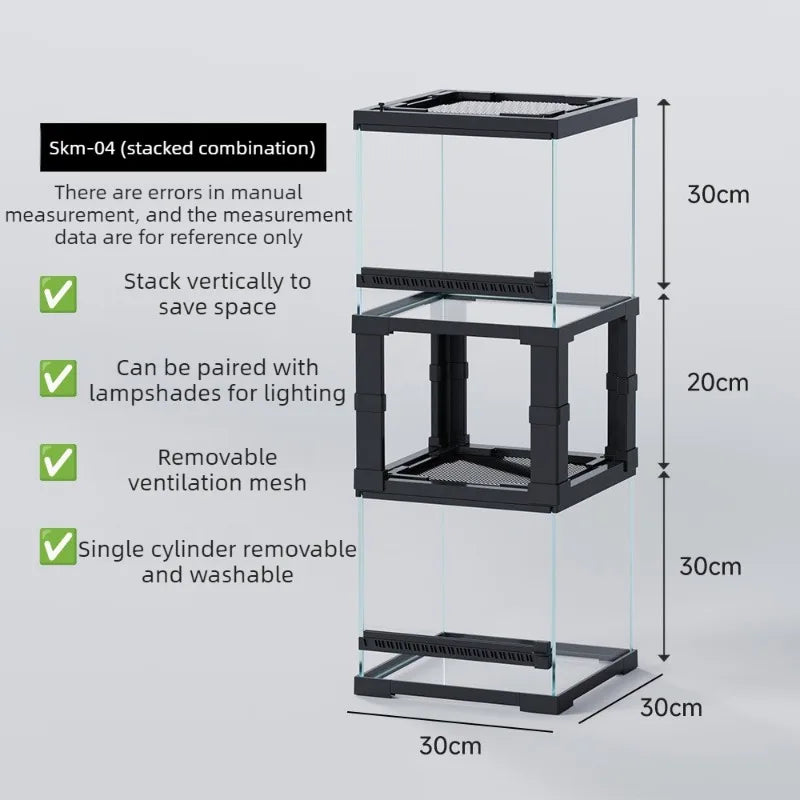 Transparent Lizard Kennel Terrariums Reptile - MyPetDollar.com