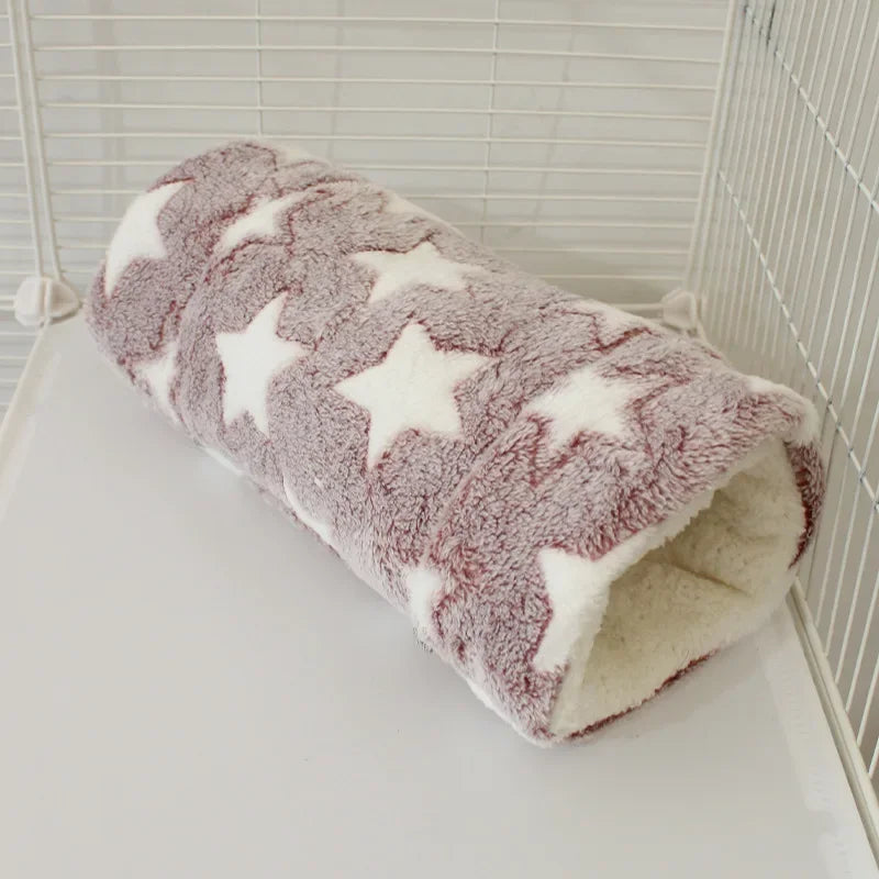 Flannel Small Pet Tunnel Soft Warm Hamster Hanging Bed – 6 Colors