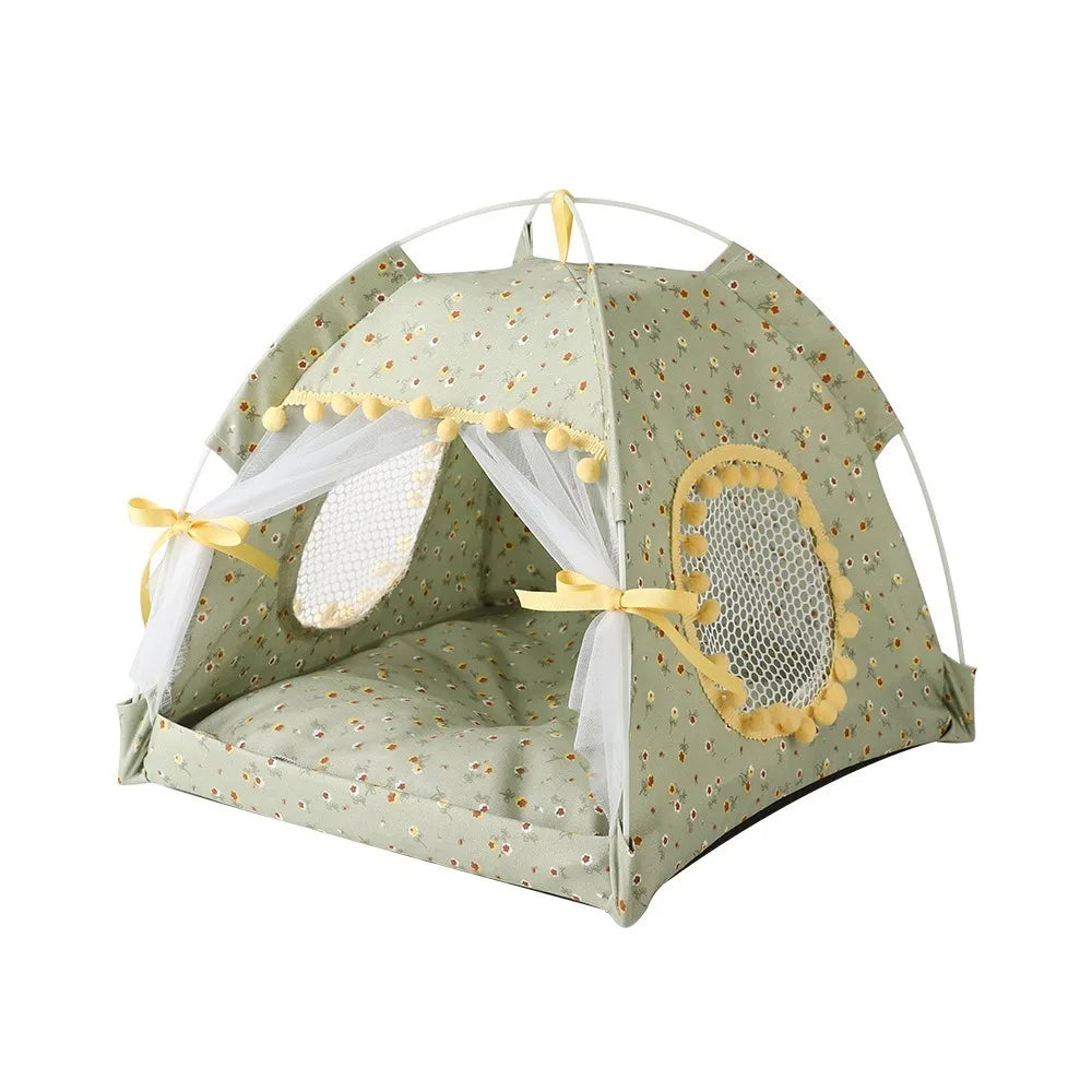 Ventilate Foldable Princess Cat Bed - MyPetDollar.com