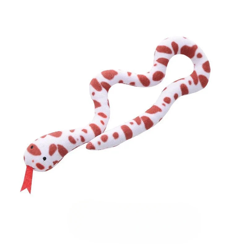 Cat Catnip Toy Interactive Plush Gluttonous Snake Bite
