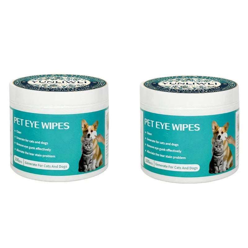 Of Dog and Cat Eye Wet Wipes Tear Remover Cleaning Pad – 2 Colors