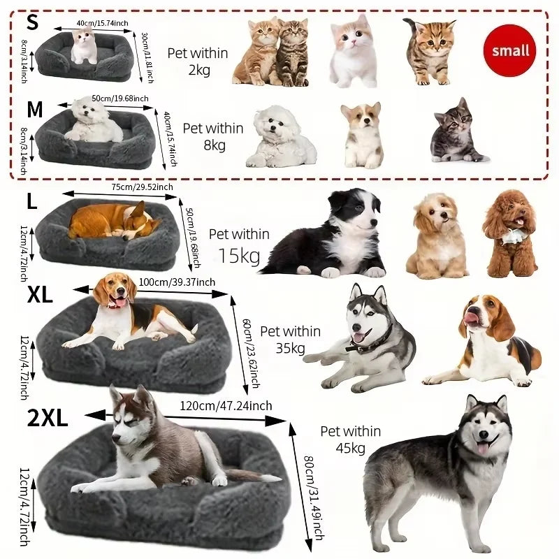 Calming Dog Bed Orthopedic Memory Foam Sofa - MyPetDollar.com