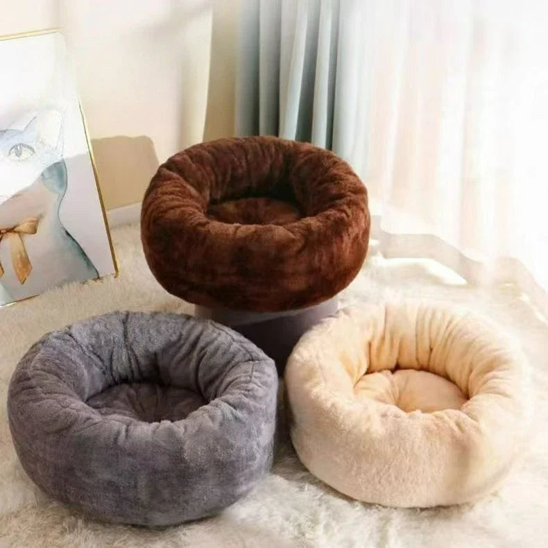 All Season Pet Bed Washable Cat Dog Round - MyPetDollar.com