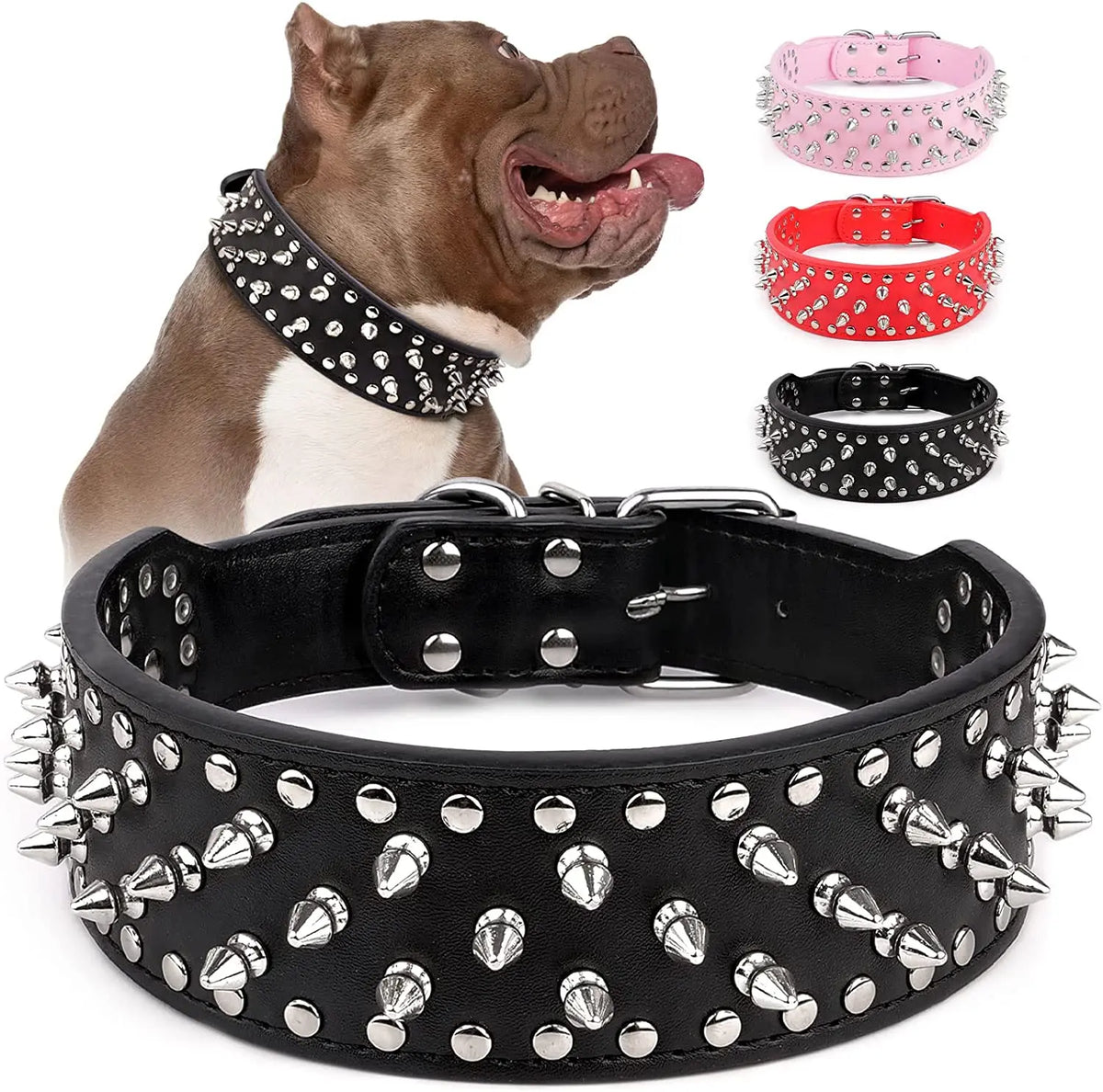 Spiked large dog collar For Medium Large - MyPetDollar.com
