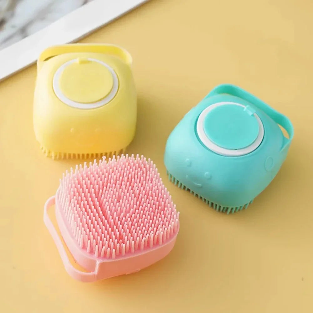 Pet Silicone Bath Foaming Massage Brush - MyPetDollar.com