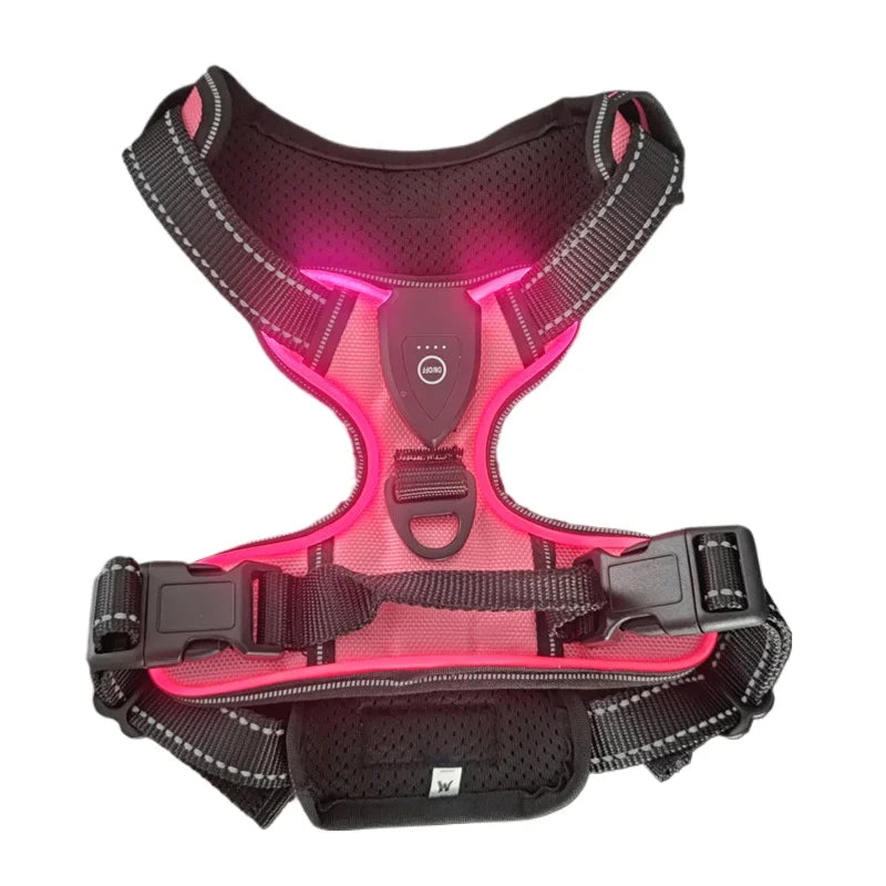 LED Glowing Luminous Dog Harnesses Essential - MyPetDollar.com