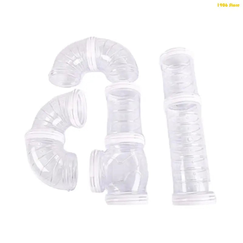 U1jb Hamster Clear Tunnel Plaything for Small Pets