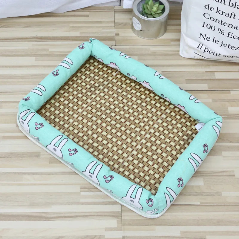 Summer Cooling Ice Nest Rattan Pet Bed Dog - MyPetDollar.com