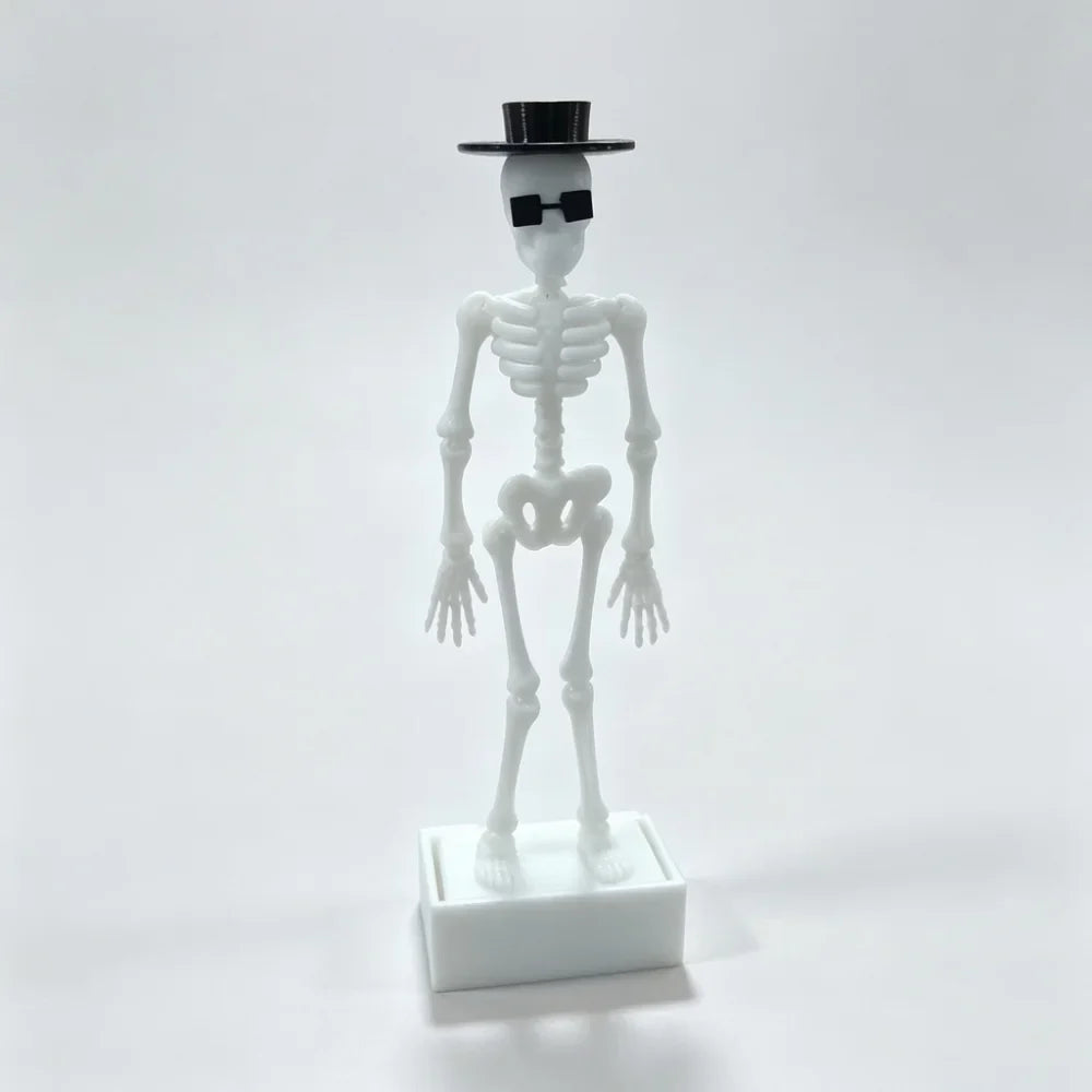 3D Printed Dancing Skeleton Aquarium Bubbler Plastic Wear Hat – 8 Colors