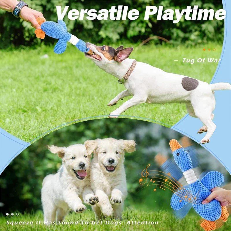 Yellow Duck Dog Toys for Aggressive Chewers - MyPetDollar.com