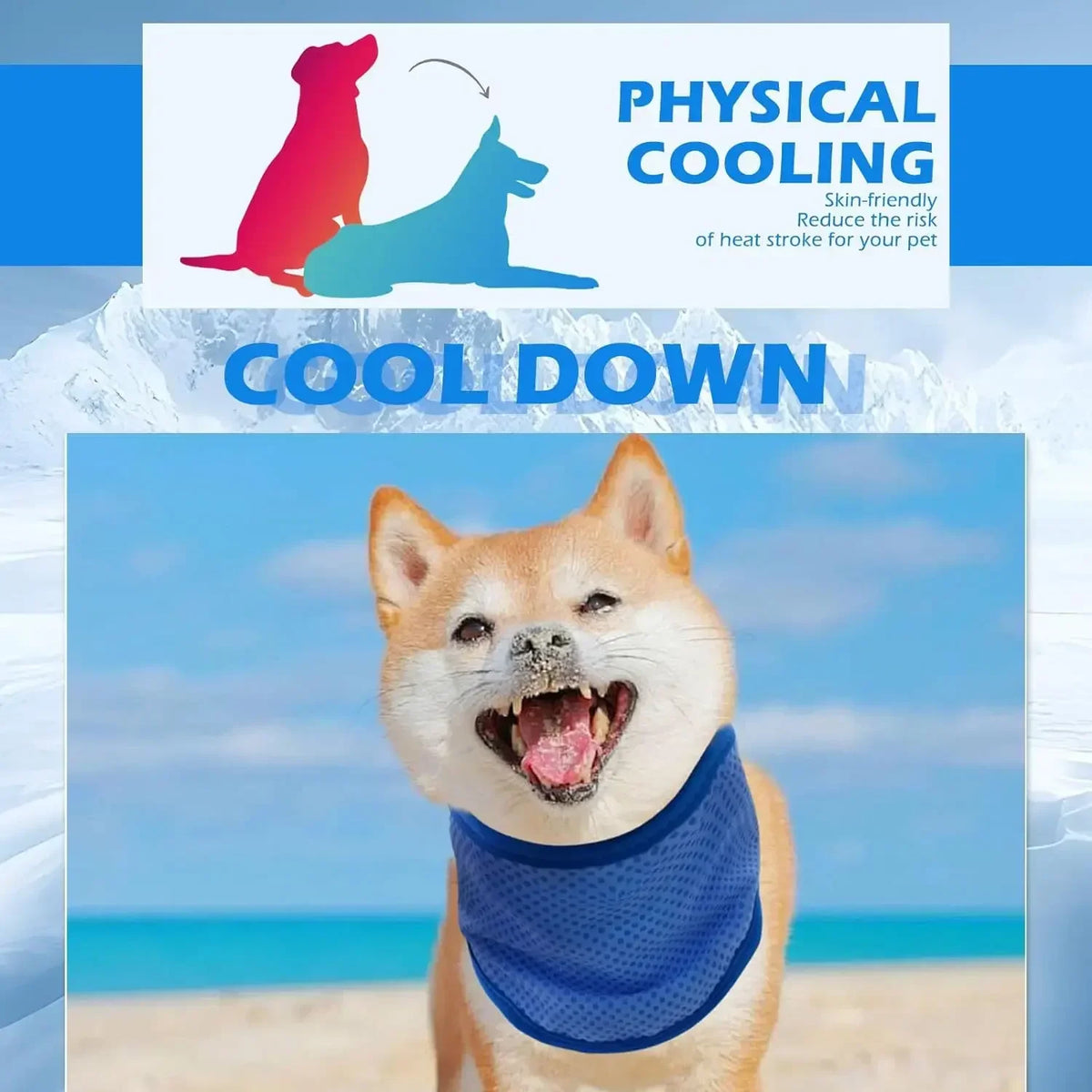 1-10PCS Pet Cooling Scarf for Dogs Summer - MyPetDollar.com