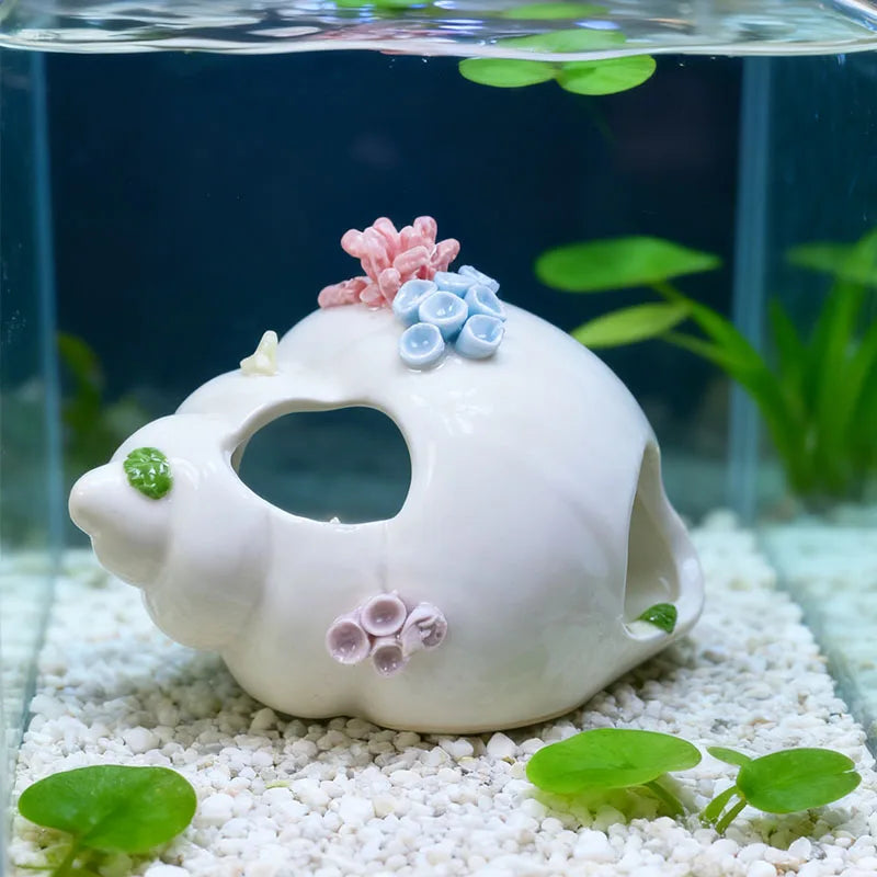 Ceramic Aquarium Ornaments – 3 Colors