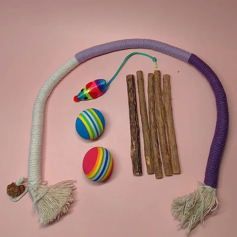 Cat Chew Toys Interactive Molar Cotton Rope - MyPetDollar.com
