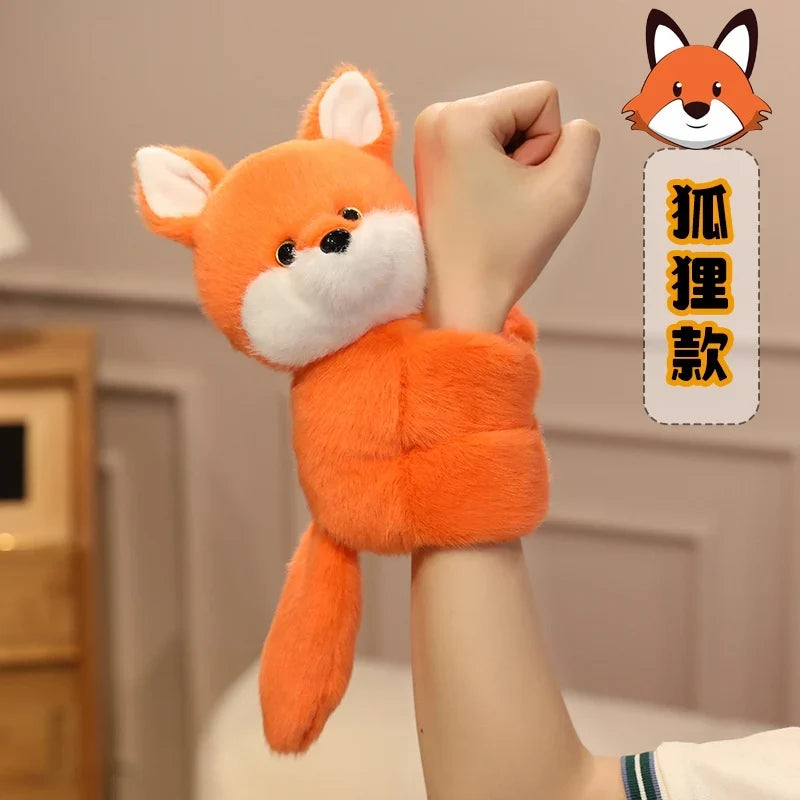 Funny Multifunctional Cartoon Animal Plush Wristband Toys for Dogs