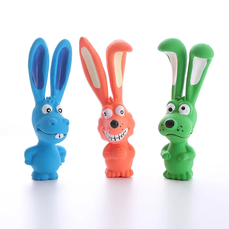 Dog Latex Chew Toy Naughty Rabbit Squeaky - MyPetDollar.com
