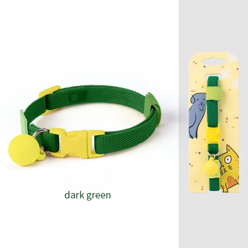 Adjustable 7 Colors High Elasticity Cats Bells Collars