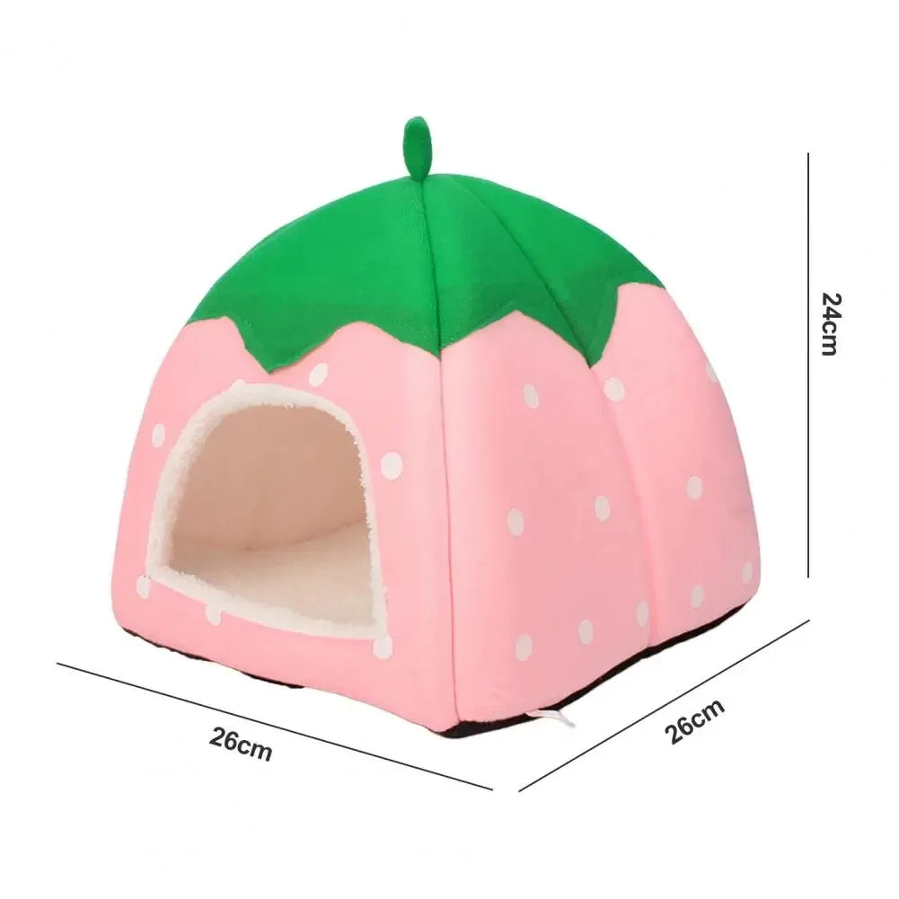 Bright Colored Pet Bed Space Cozy Hideaway Hut – 4 Colors