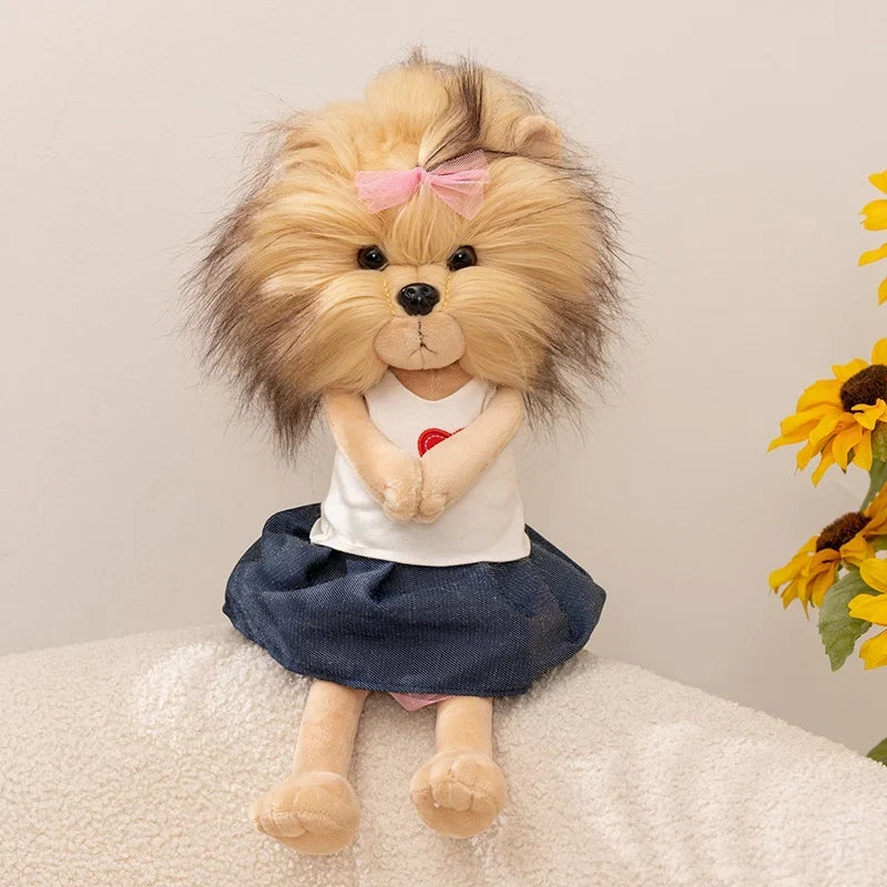Cute Lion's Head Puppy Plush Toys Soft - MyPetDollar.com