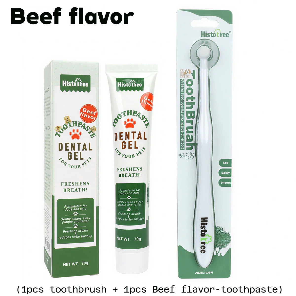 Degrees Pet Toothbrush Cat Brush Addition Bad Breath Tartar – 6 Colors