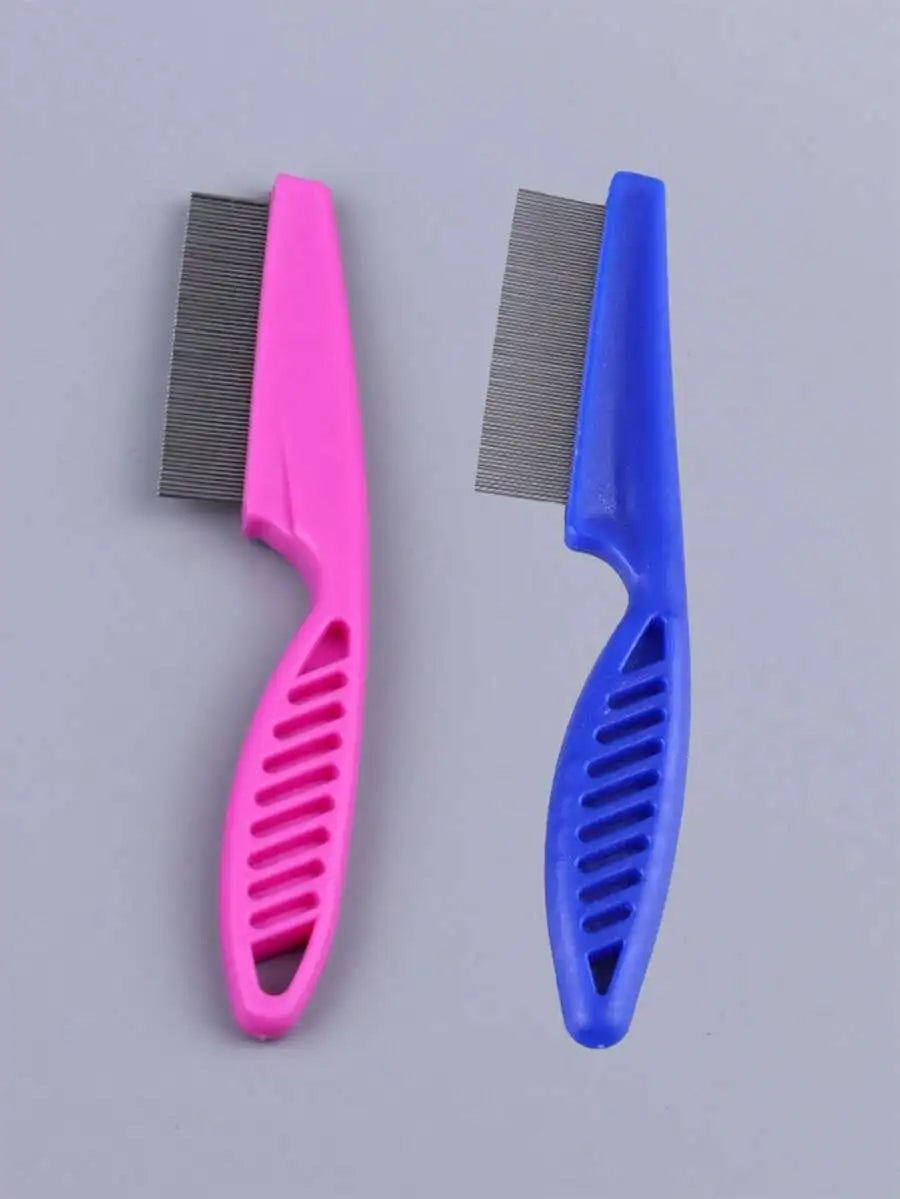 Pet Tear Stain & Flea Comb Fine Tooth Stainless Steel Grooming – Dog Supplies