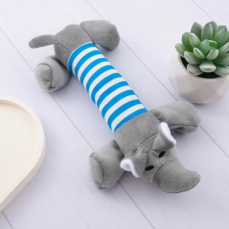 For Dogs Puppy Squeaker Squeaky Plush Bone - MyPetDollar.com