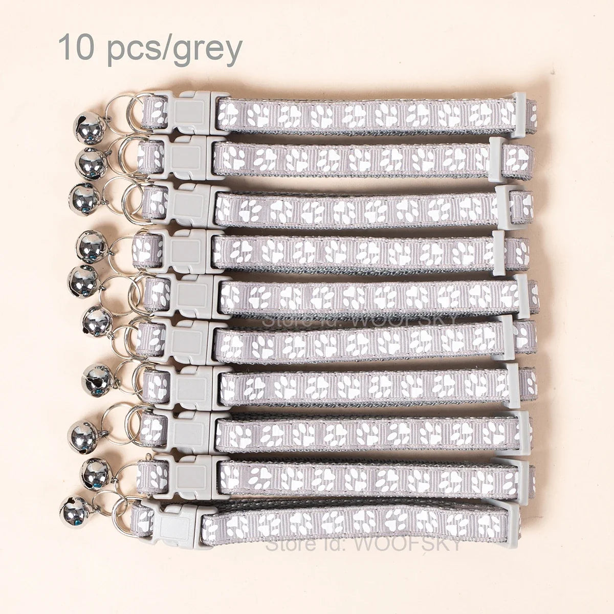 10pcs Colorful Pet Collars with Bell 23 - MyPetDollar.com