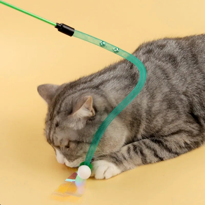 Cat Toy Butterfly Cats Stick Elastic Net Cat - MyPetDollar.com