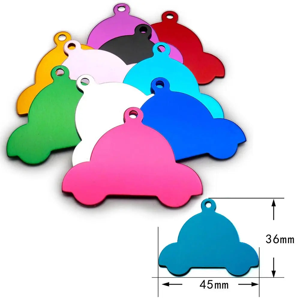 Random Mix 100pcs Aluminum Blank ID Tag - MyPetDollar.com