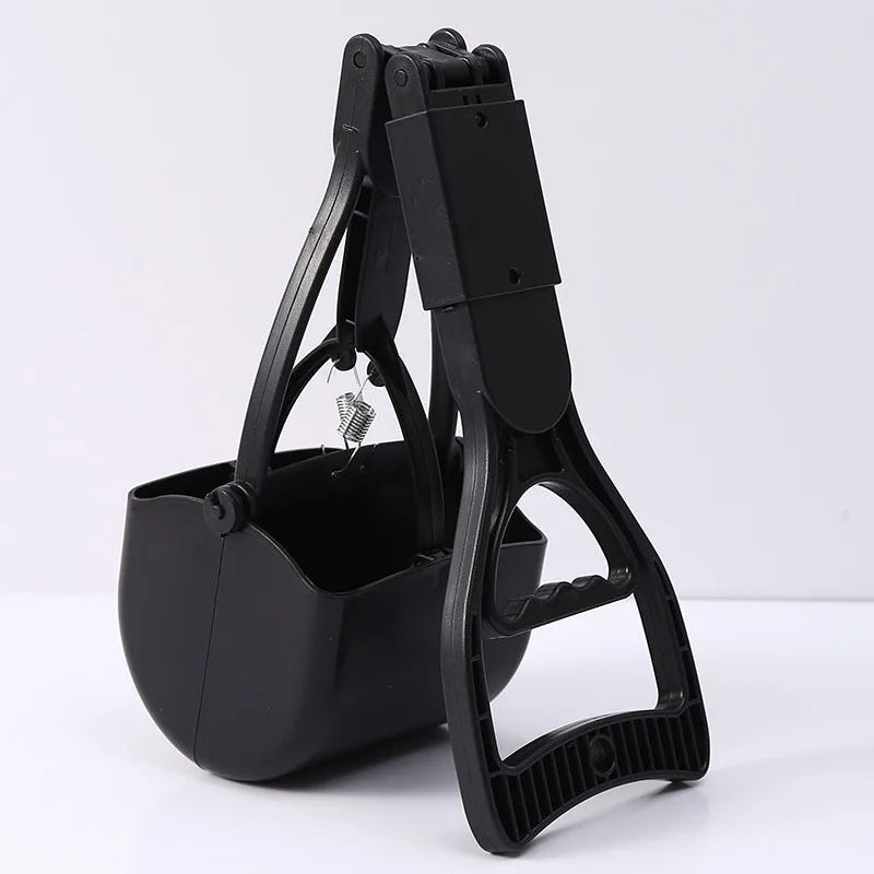 Pooper Scooper for Dog Jaw Clamp Heavy Duty Long Handle Poop