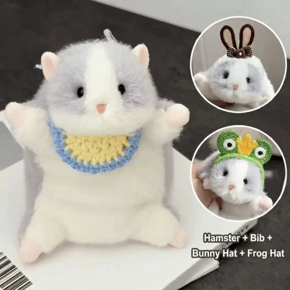 Durable Cute Plush Hamster Keychain Stress Relief Design Soft – 6 Colors