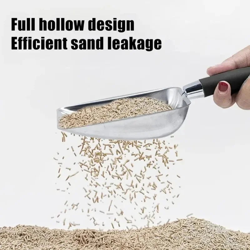Metal Long‑Handle Cat Litter Scoop Pet Waste - MyPetDollar.com