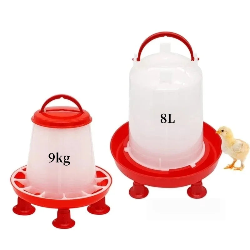 Durable Automatic Chicken Food Feeder Water Bucket with Poultry