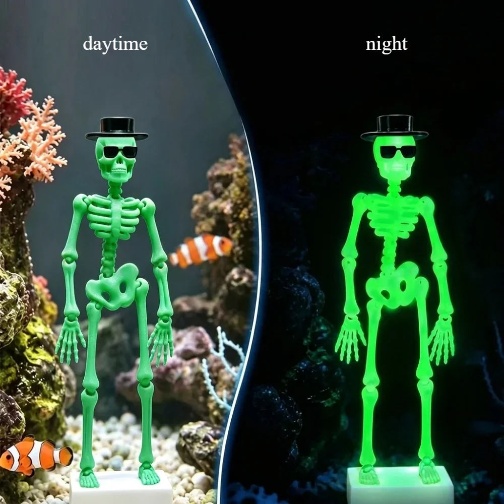 New 3D Printed Dancing Skeleton Aquarium - MyPetDollar.com