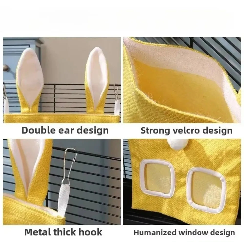 New 2/3 Holes Hanging Hay Bag Rabbit Ears - MyPetDollar.com
