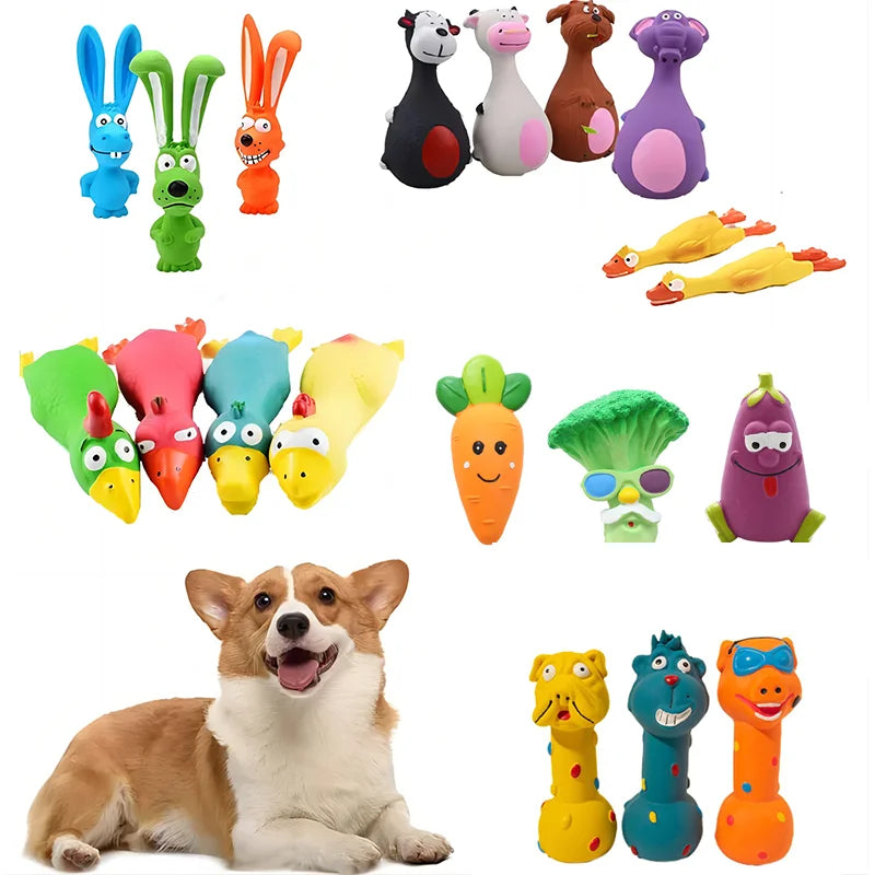 Squeaky Dog Rubber Toys Bite Resistant Dog - MyPetDollar.com