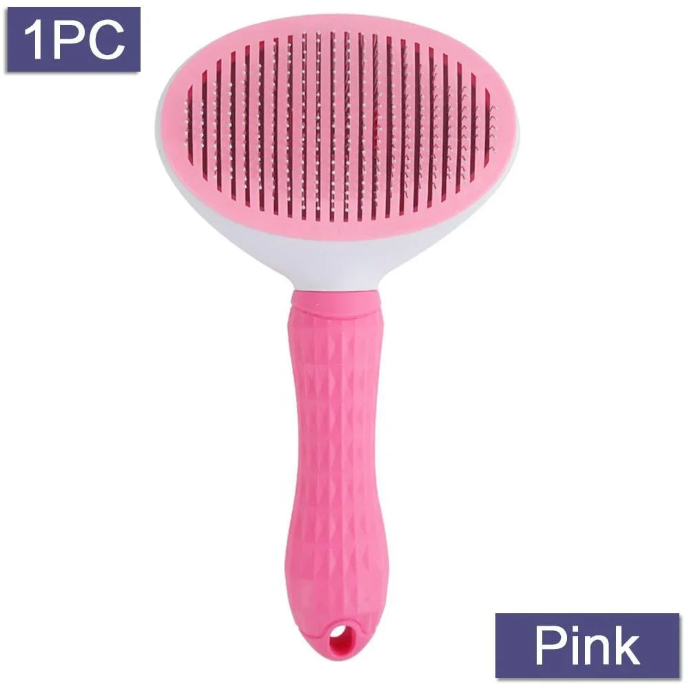 Self Cleaning Slicker Brush for Dogs and Cats Stonego Pet